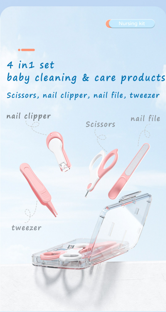 Set Manichiura 4 Piese Little Mom Pink Bebelusi - imagine 4