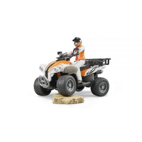 Bruder ATV cu Sofer - Jucarie Teren Realista - imagine 4