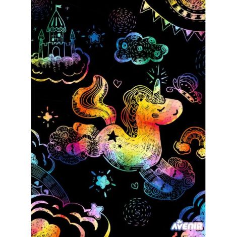 Avenir Scratch Art Unicorn - Set Creativ 3+ - imagine 4