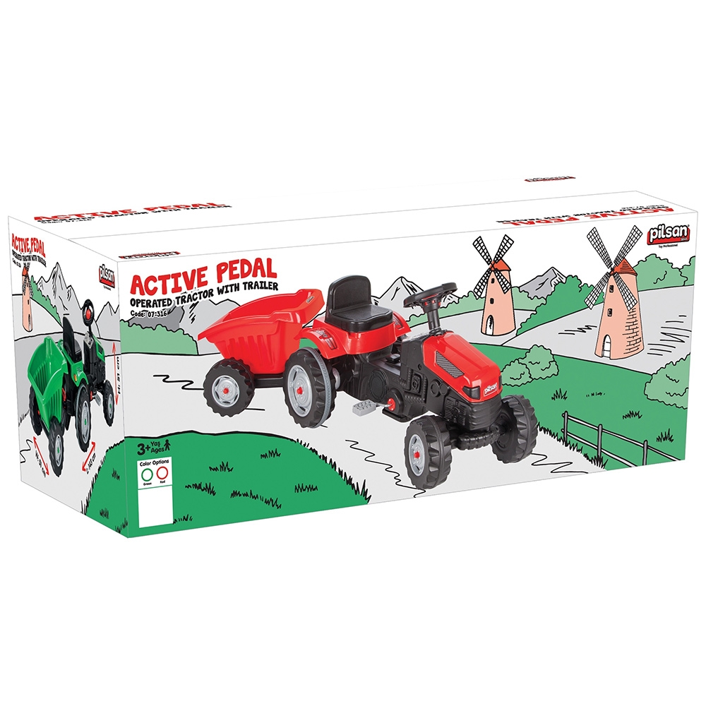 Tractor Pilsan cu Remorca pentru Copii - imagine 2