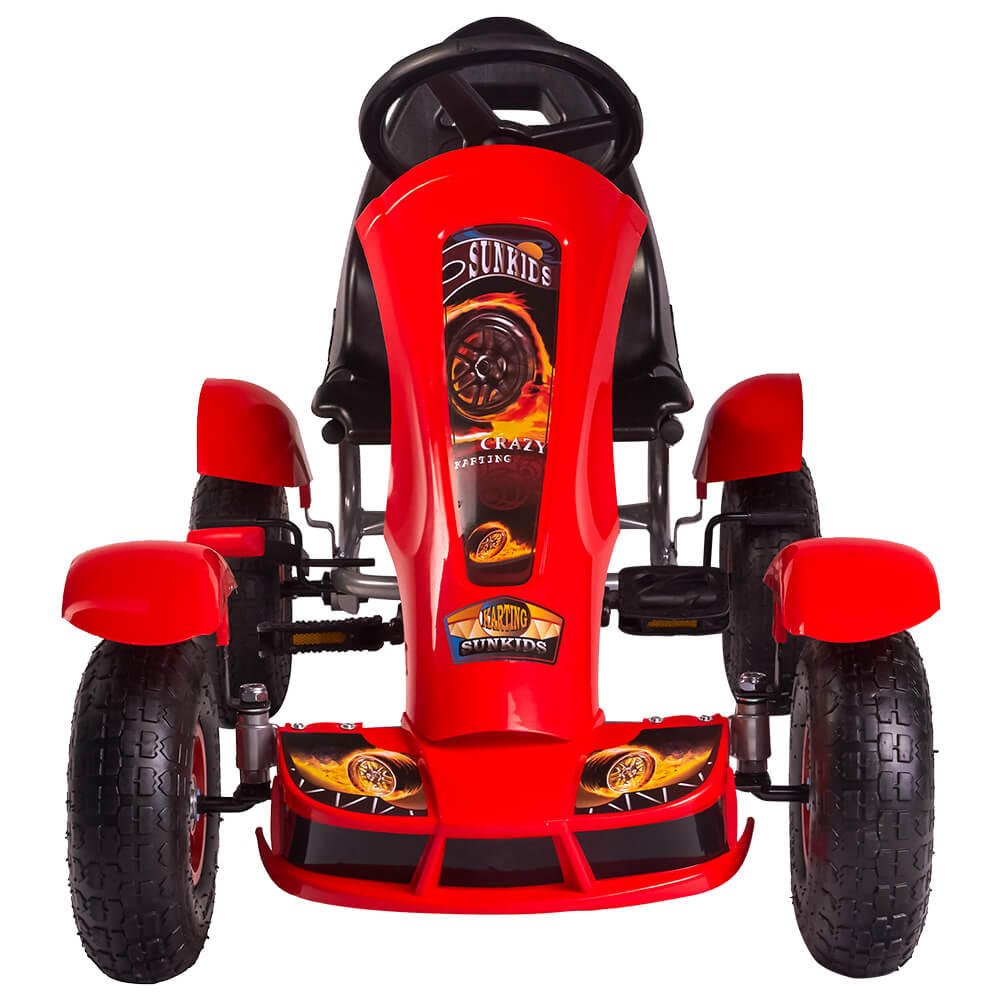 Kart Pedale Kidscare F618 Air Rosu, 4-9 Ani