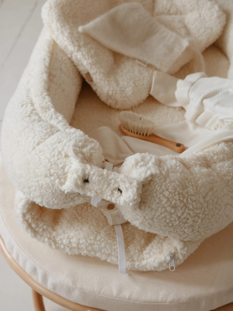 Suport Dormit Babynest Premium Crem Teddy Babysteps