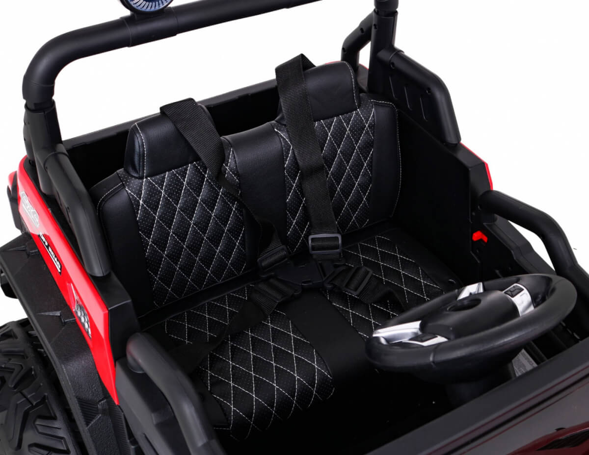Masinuta Electrica Off-Road 4x4 Rosu - Autokids - imagine 3