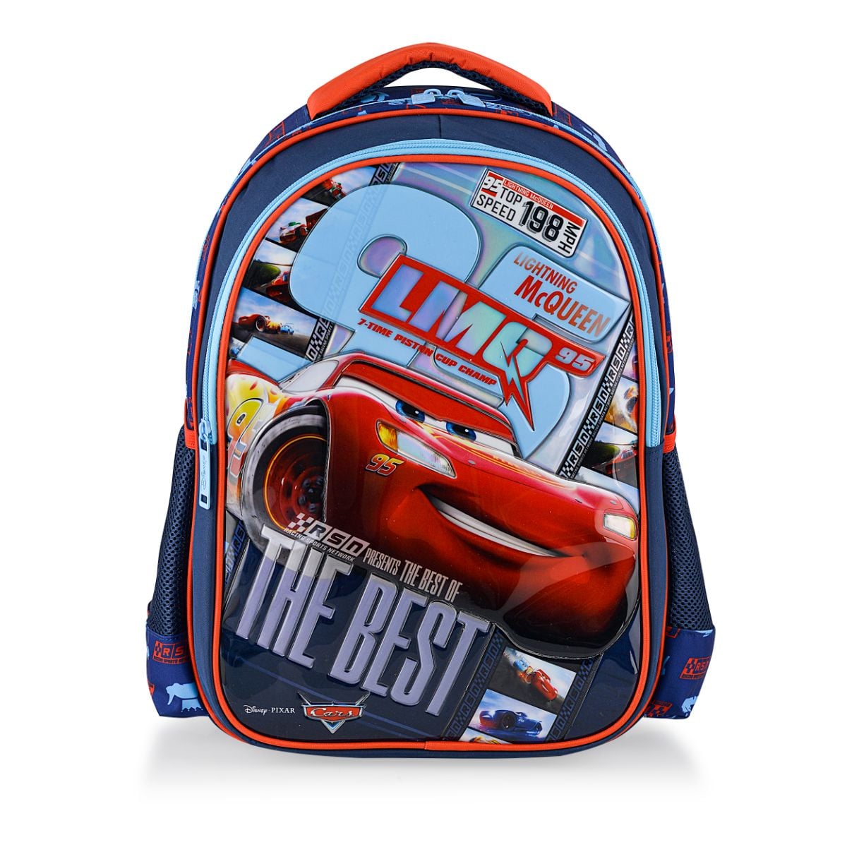 Ghiozdan Disney Cars cu 2 Compartimente, Lightning McQueen