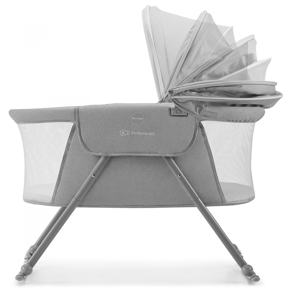 Patut Kinderkraft LOVI 3-in-1 Grey Multifuncțional - imagine 2