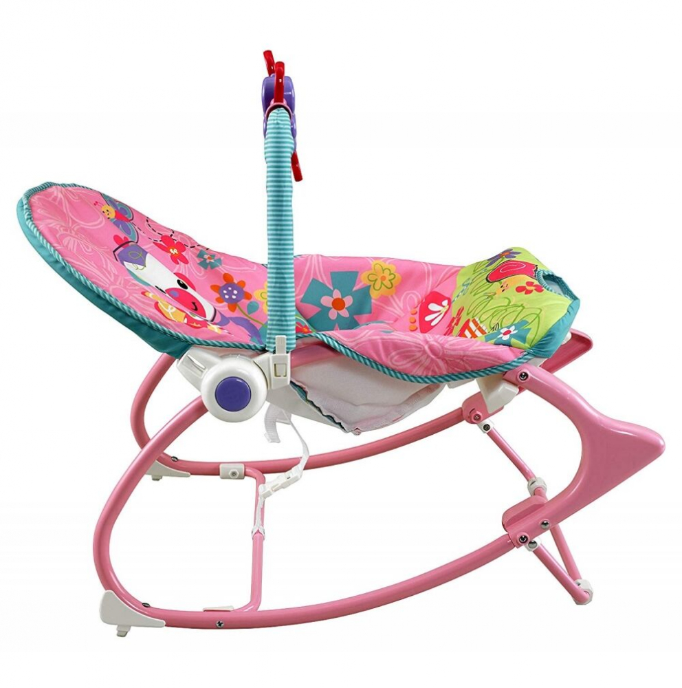 Balansoar Pliabil Malplay cu Vibrații Pink Monkey