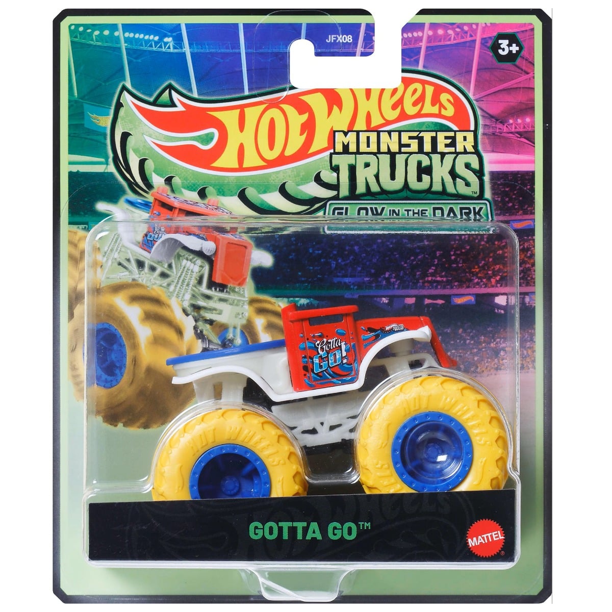 Hot Wheels Monster Truck Gotta Go, Glow In The Dark