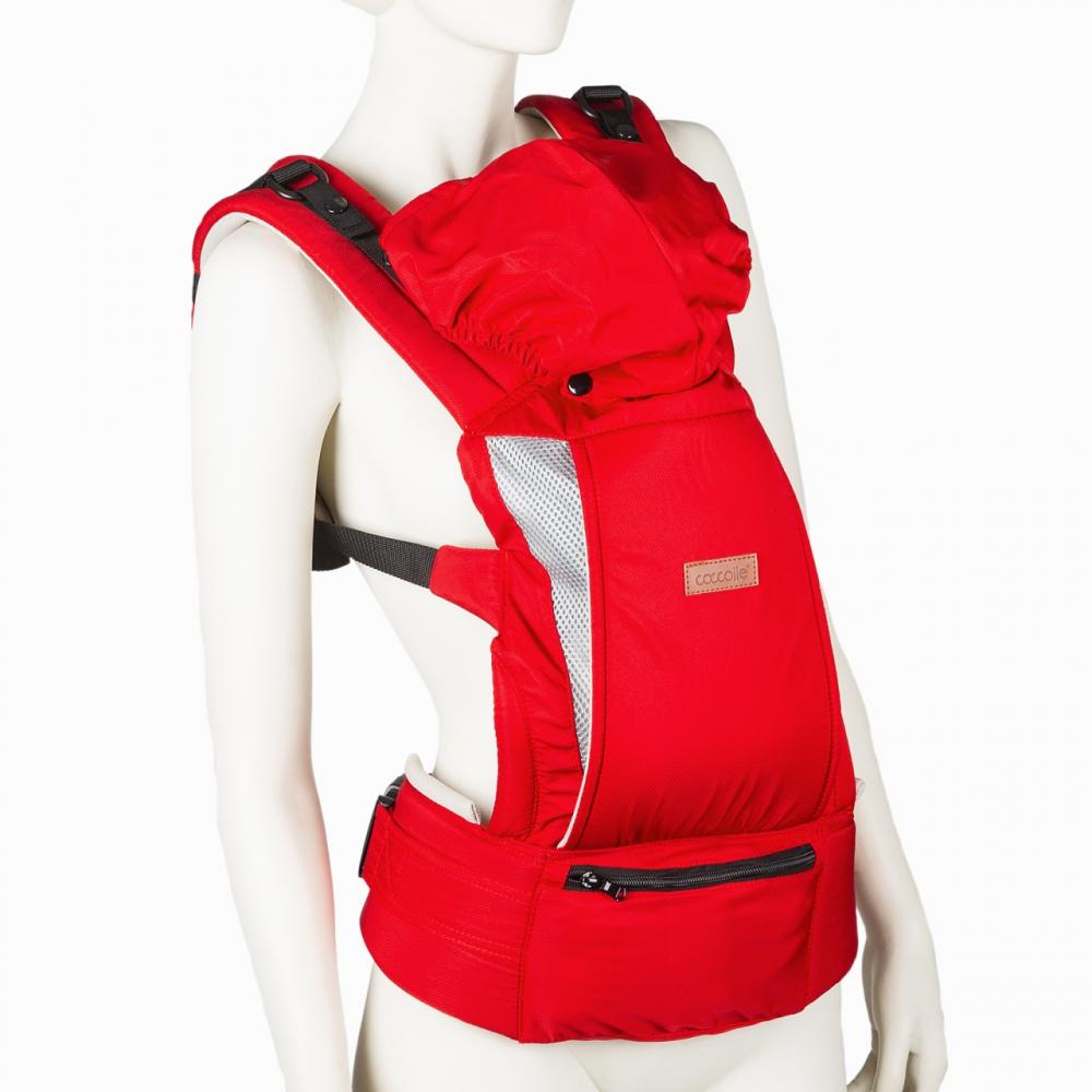 Marsupiu Coccolle Gemini Rosu, 2-in-1, Ergonomic - imagine 3