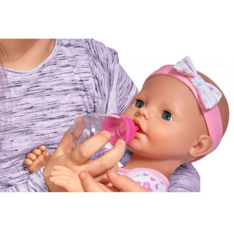 Păpușă Simba New Born Baby 38 cm, Interactivă cu Accesorii - imagine 8