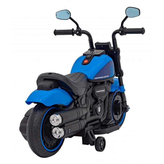 Motocicleta Chopper AHL008 Albastru Ramiz - imagine 4