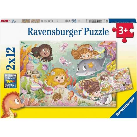Puzzle Ravensburger Fetite 2x12 Peste 3 Ani - imagine 3