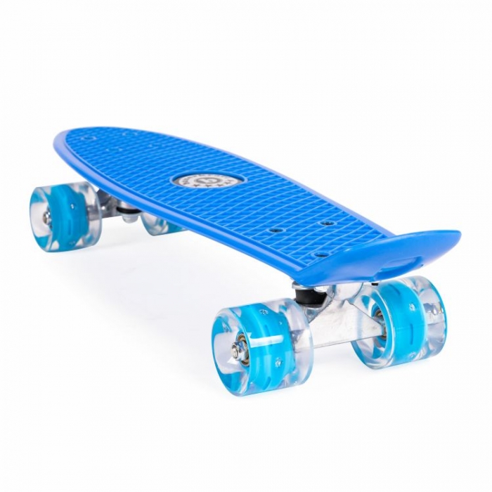 Penny Board Ecotoys LED Albastru pentru Copii