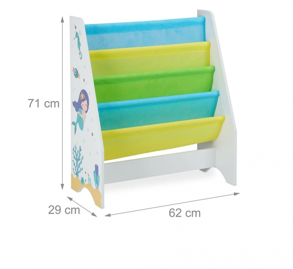 Organizator Cărți Lemn Ginger Home Mermaid - imagine 4