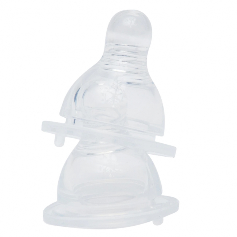 Set 2 Tetine U-Grow Silicon, Gât Normal M - imagine 2