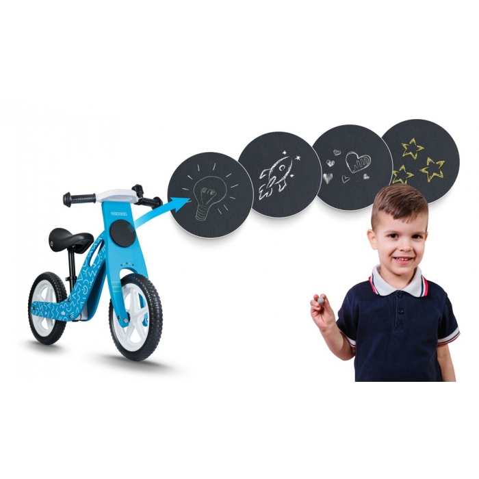 Bicicleta Ricokids Albastru 12 inch Fara Pedale - imagine 3