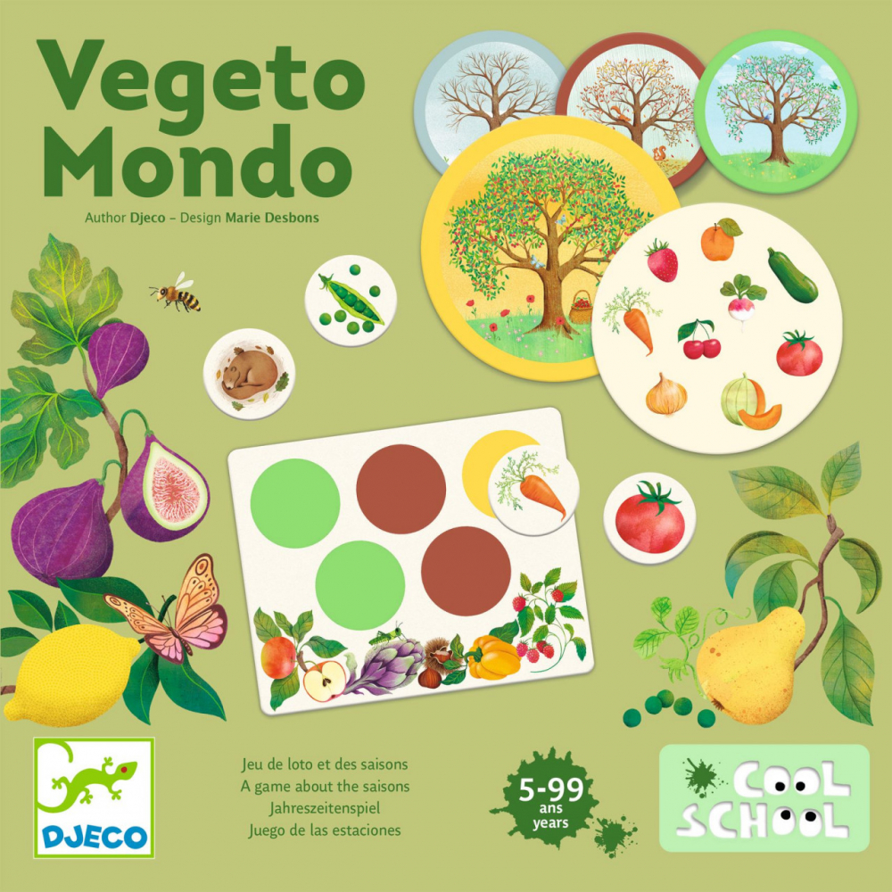 Joc educativ Anotimpurile Djeco Vegeto Mondo