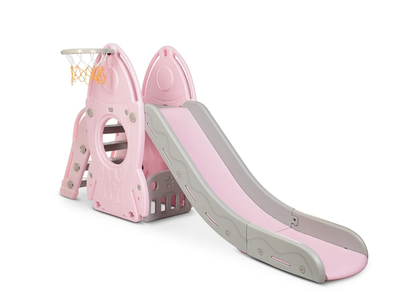 Tobogan Racheta Pink cu Cos Baschet Mykids - imagine 5