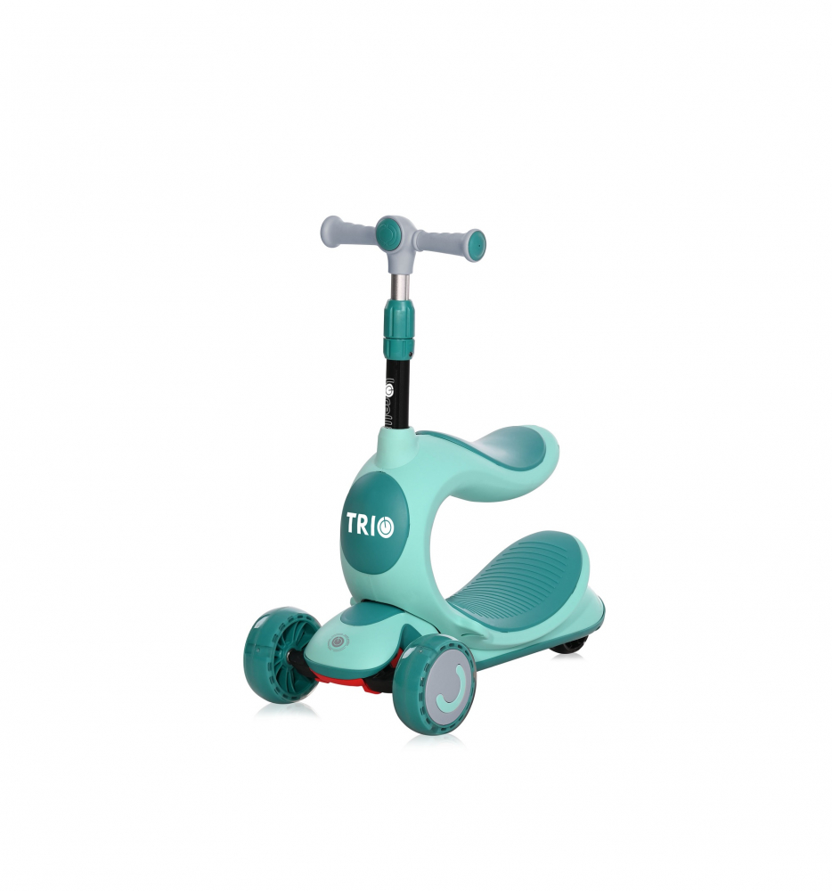 Lorelli Trio Blue Green - Trotinetă Pliabilă cu LED - imagine 4