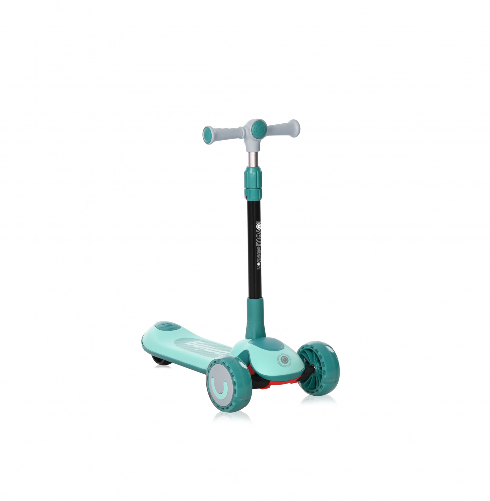Lorelli Trio Blue Green - Trotinetă Pliabilă cu LED - imagine 2