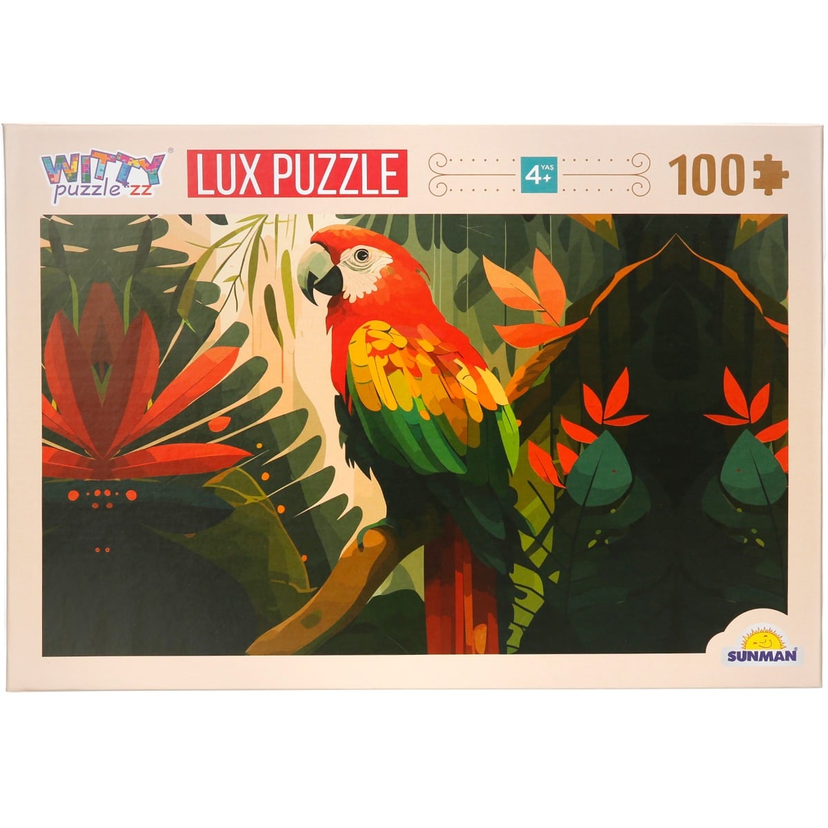 Puzzle Luxury Papagal 100 piese Witty Puzzlezz