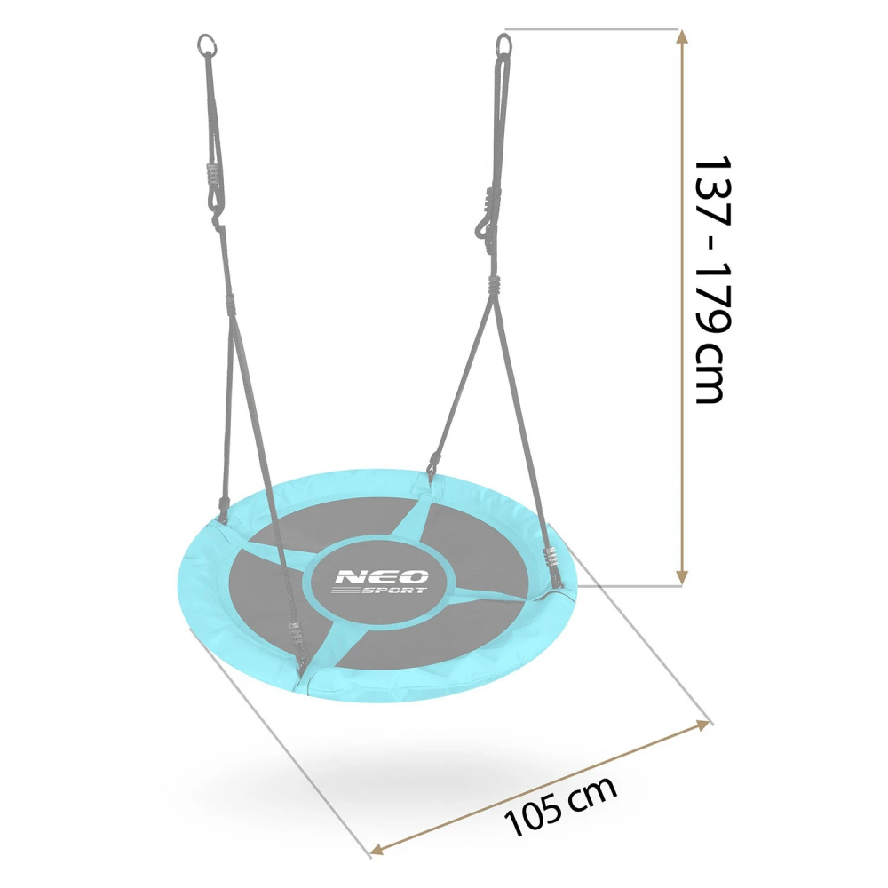 Leagan Cuib Neo-Sport 100cm Turquoise - Relaxare - imagine 2
