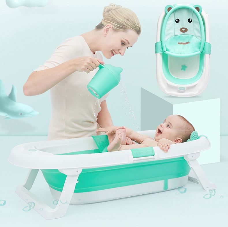 Hamac cadita Little Mom Bear Mint 0-6 luni - imagine 3