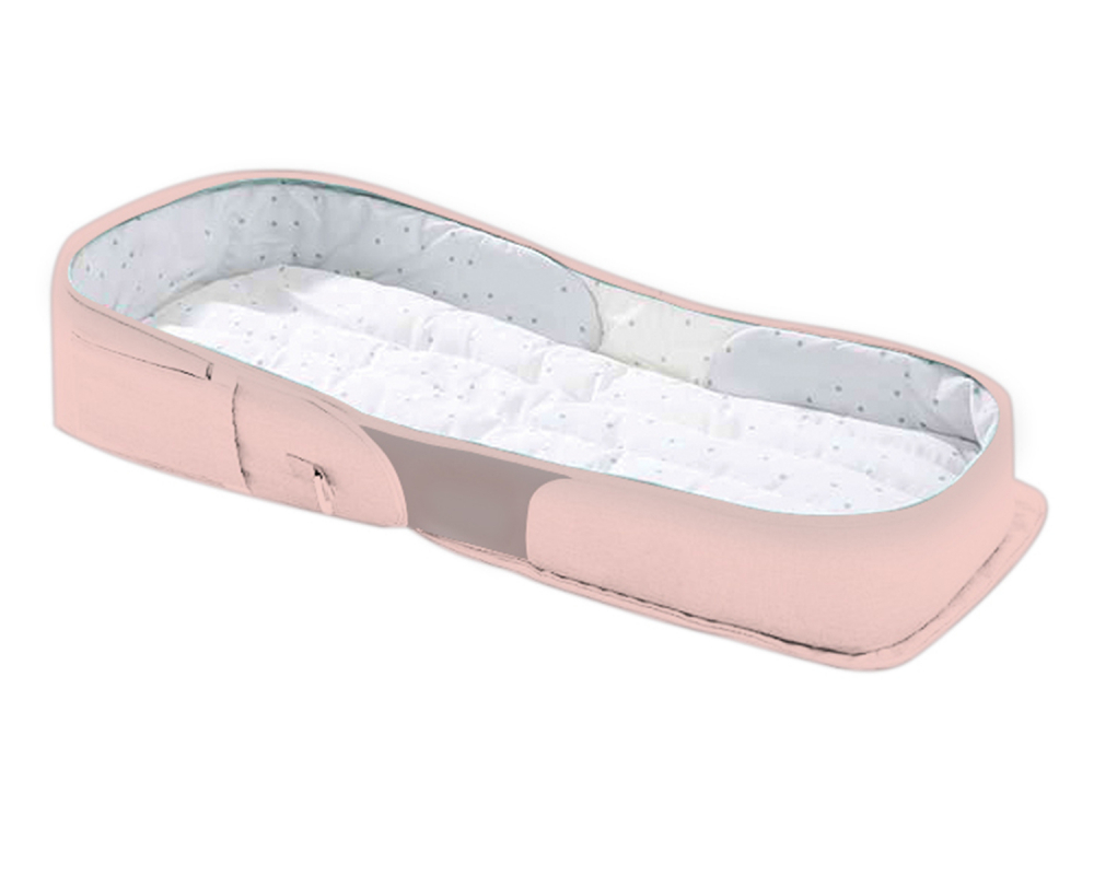 Geantă Scutece și Pătuț Kikkaboo 2 în 1 Bear Pink