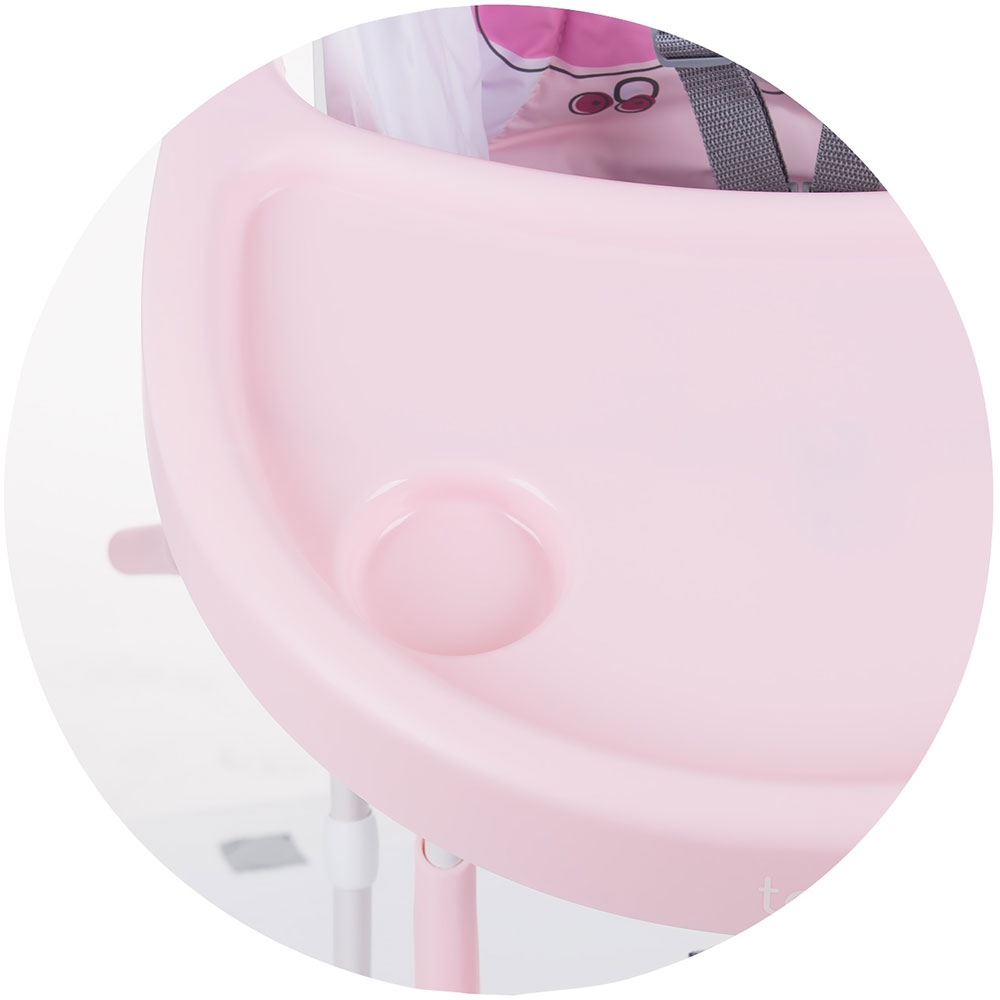 Scaun de masă Chipolino Teddy Rose, Siguranță 5 puncte - imagine 4