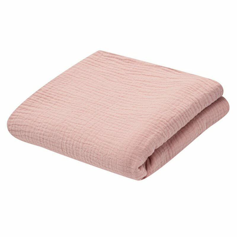Paturica Muselina Pink New Baby 70x100 cm - imagine 3