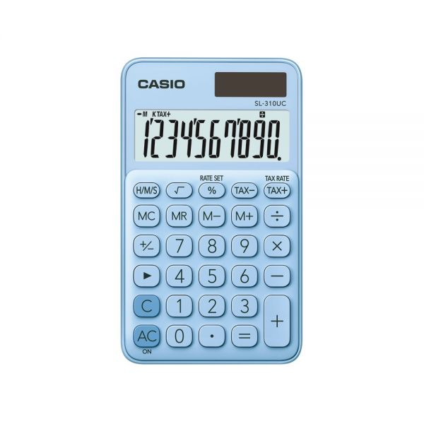Calculator Portabil Casio SL-310UC Bleu, 10 Cifre