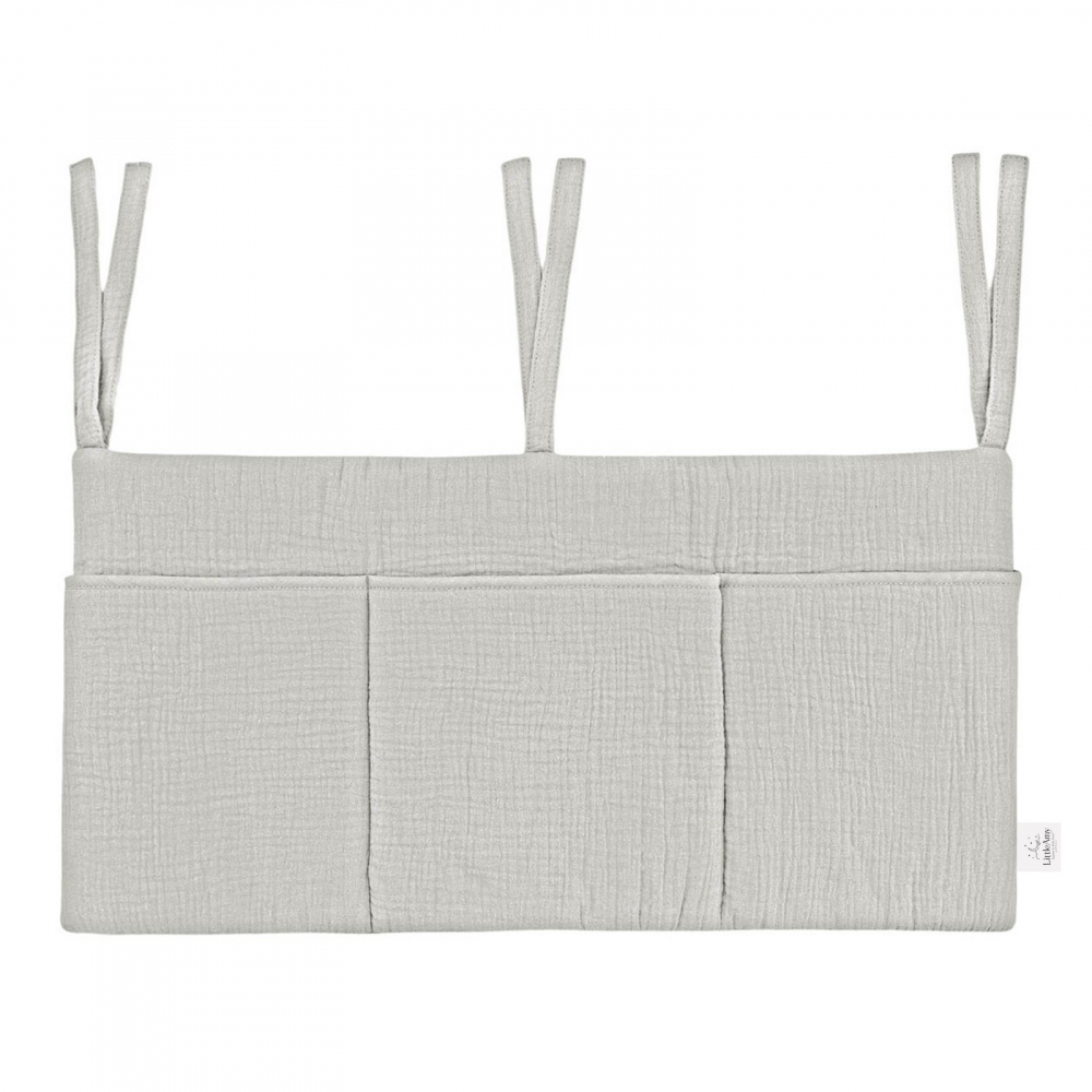 Organizator Pat Muselina Little Amy Gri - 3 Compartimente