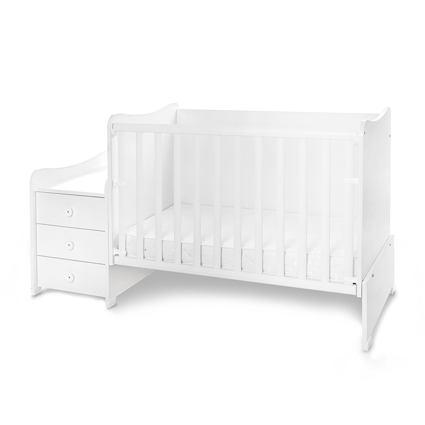 Lorelli Maxi Plus Trio White - Pat transformabil 3 în 1 - imagine 6