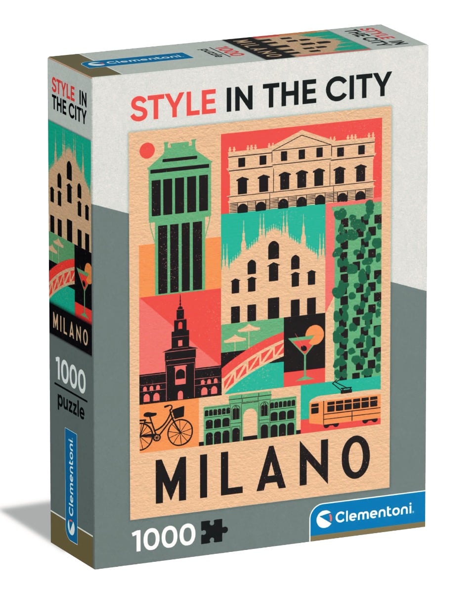 Puzzle Milano 1000 piese Clementoni, Modă și Design