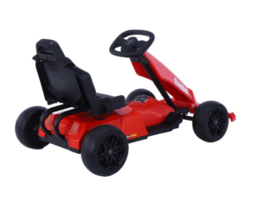 Kart Electric FiveBot Red, 12V, Drift & Sunet - imagine 3