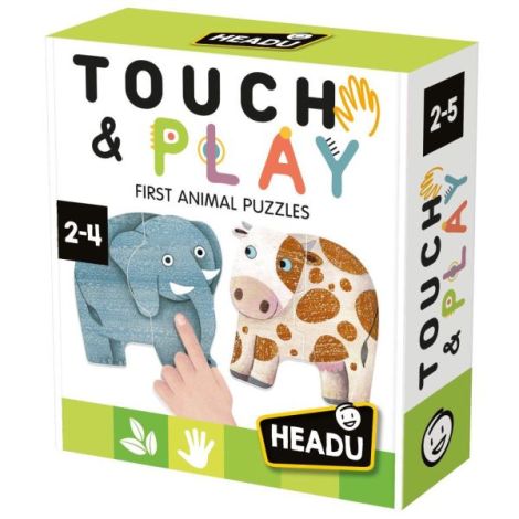 Puzzle Tactil Animale Headu 2-4 ani