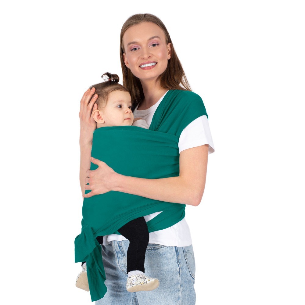 Wrap Turquoise Sevi Bebe, Elastic, 0-15 kg - imagine 5