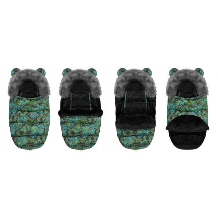 Sac de dormit Ricokids Jungla, cu blană detașabilă