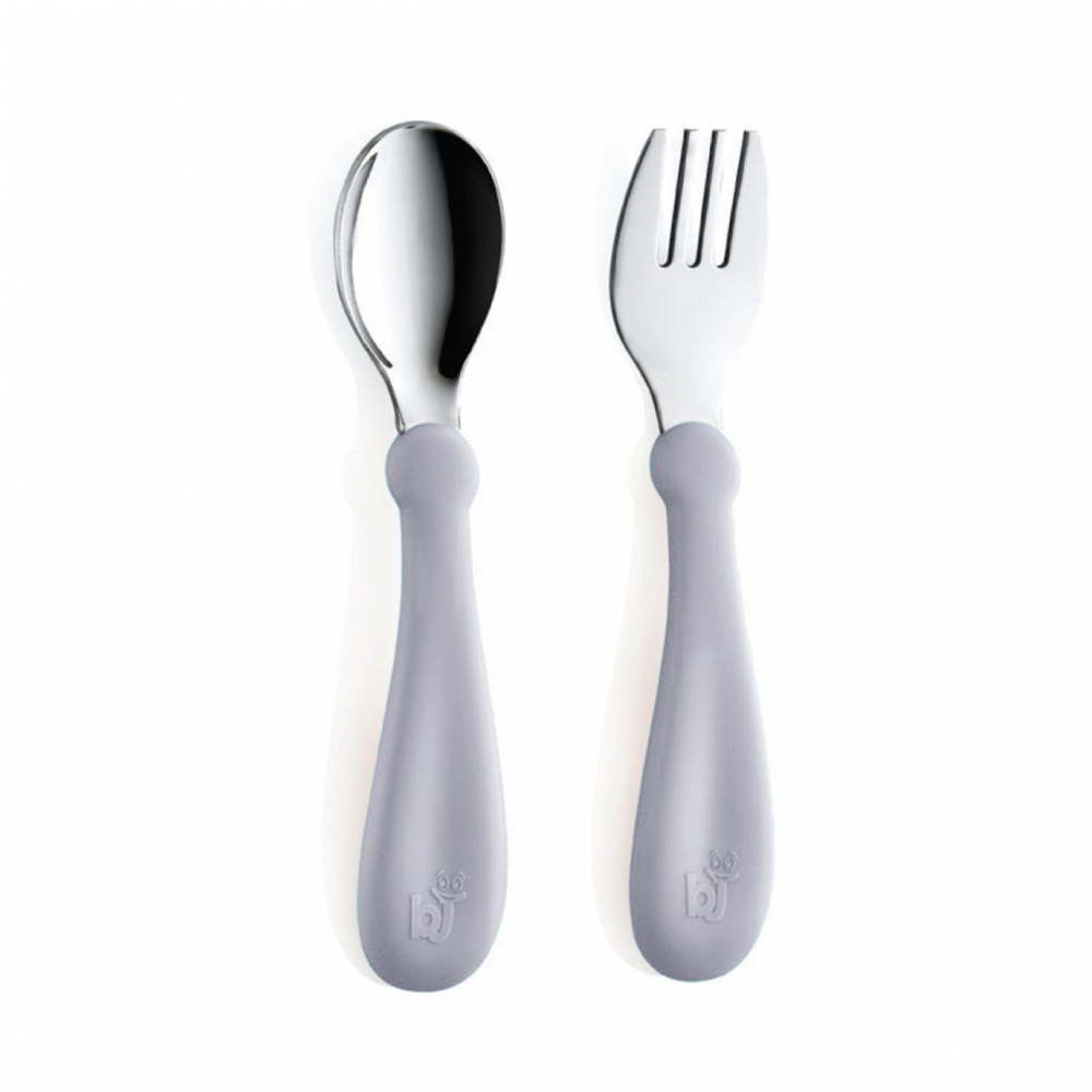 Set Tacamuri BabyJem Inox Gri pentru Copii - imagine 4