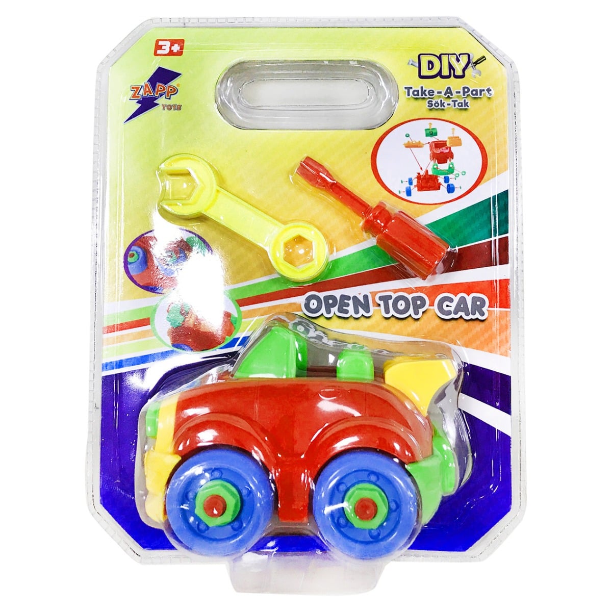 Set asamblat masinuta Zapp Toys, 3 ani+