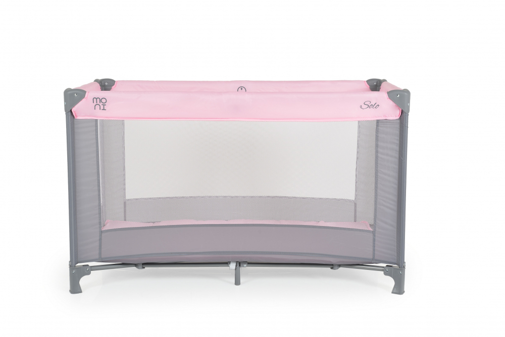 Patut pliabil Moni Solo Pink, cu accesorii incluse - imagine 4