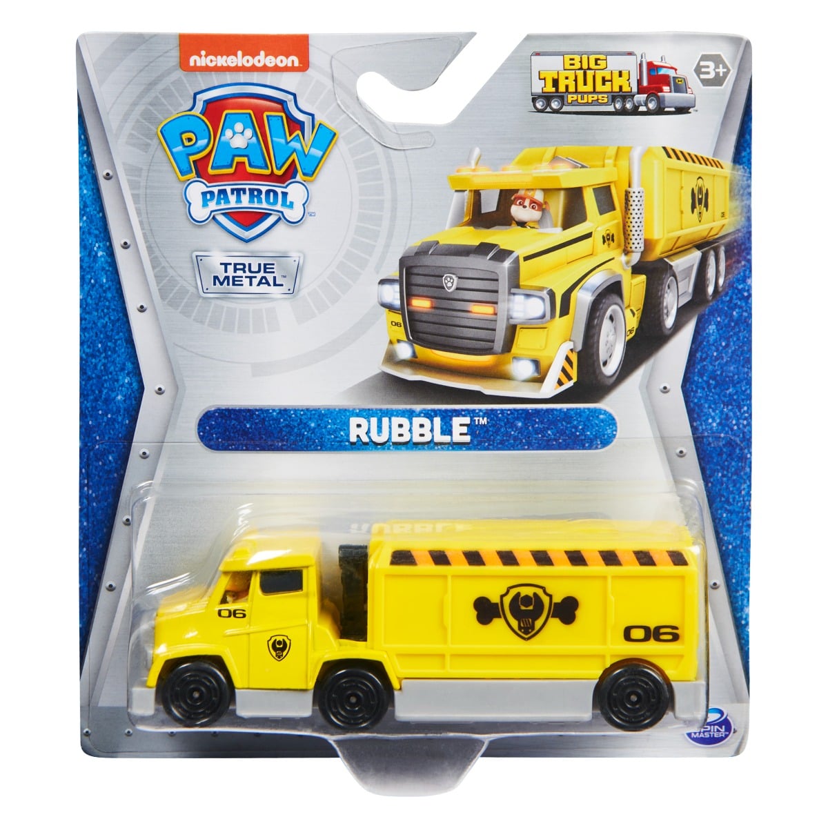 Camion Metalic Paw Patrol Rubble | Jucărie Durbabilă
