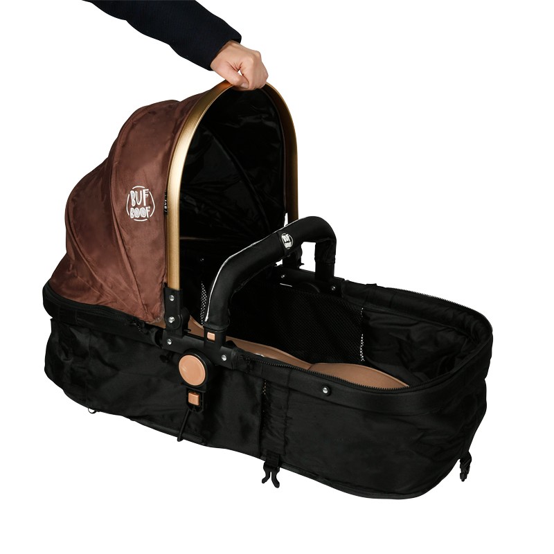 Carucior 2 in 1 Reversibil Buf Boof Gold, 0-36 luni
