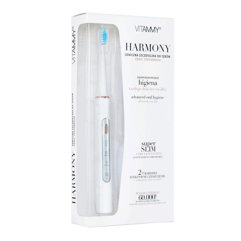 Periuță Electrică Vitammy Harmony, 60000 vibrații, Alb - imagine 4