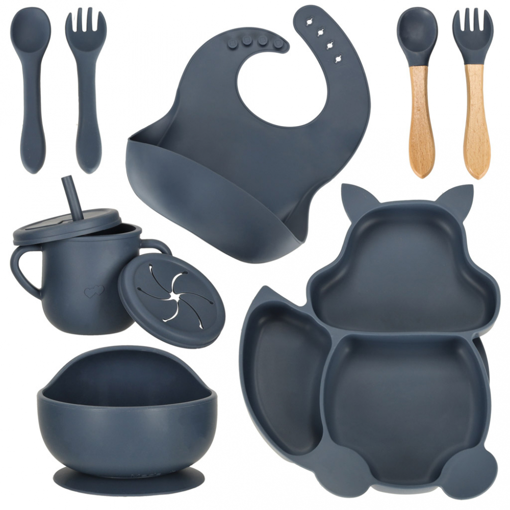 Set Diversificare 9 piese Ikonka Silicon Dark Blue - imagine 2