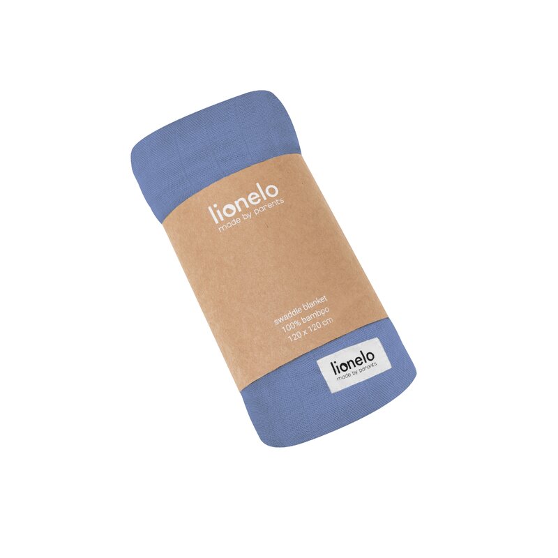 Paturica Lionelo Bambus 120x120 cm Albastru