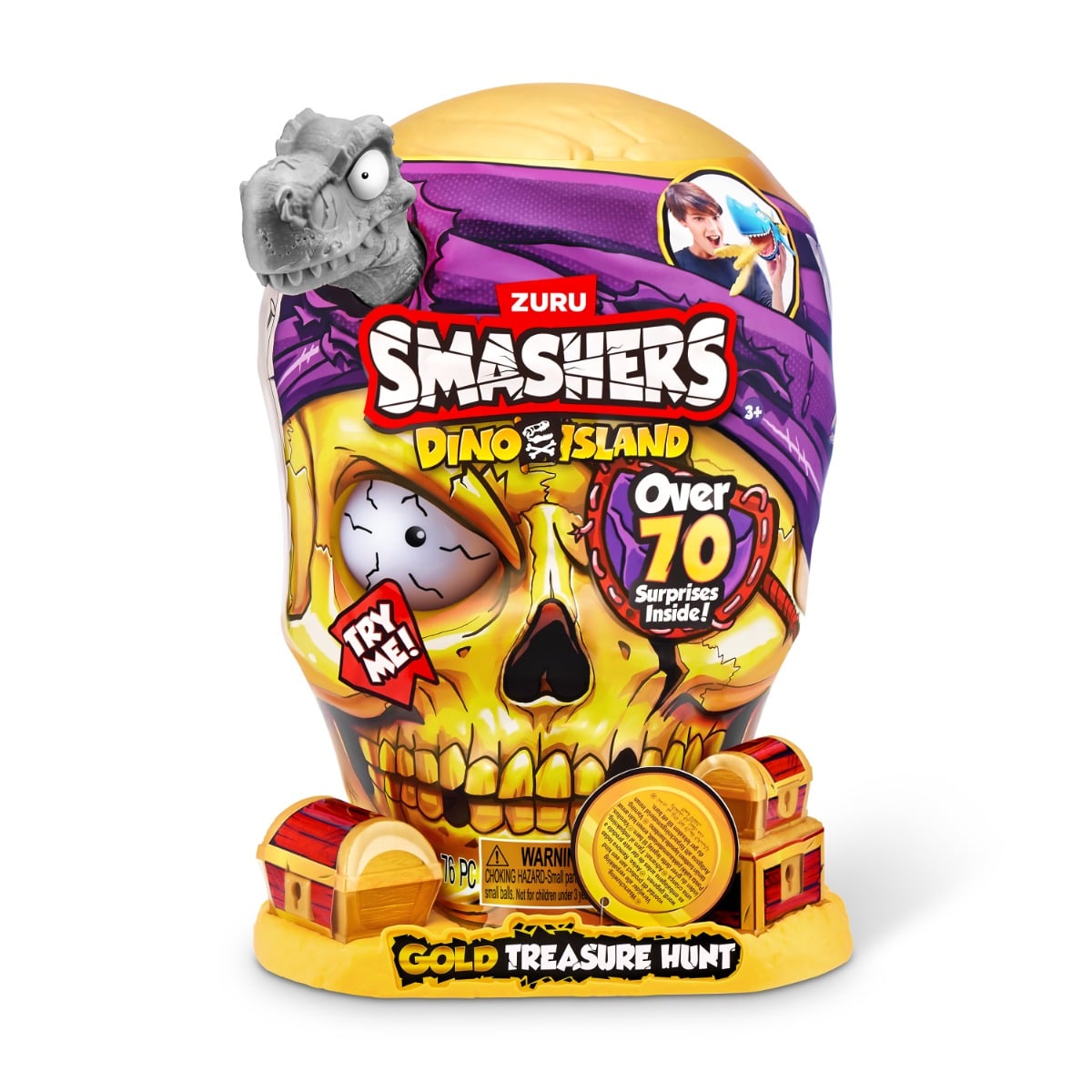 Smashers Gold Treasure Hunter Dino Island