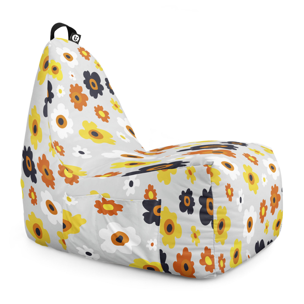 Fotoliu Puf Bean Bag Chill XL Daisy Gri - Updeco - imagine 6