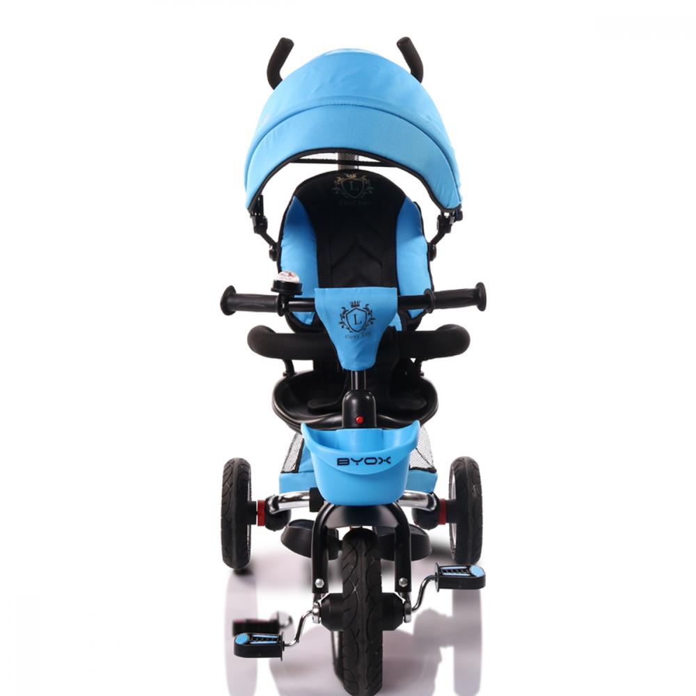 Tricicleta Byox Flexy Lux Blue Pliabila cu Maner Parental - imagine 5