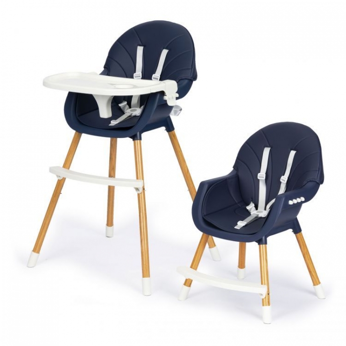 Scaun de masa 2 in 1 Ecotoys Bleumarin