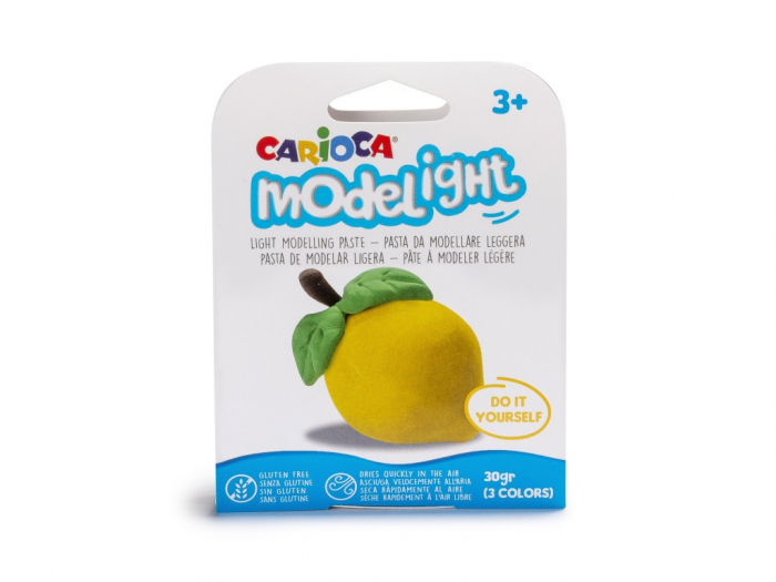 Plastilina Carioca ModeLight Lămai | Ușoară & Modelabilă